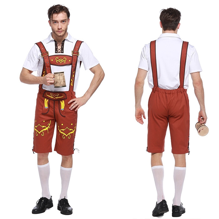 ชุดบาวาเรียน เอี๊ยม(มีให้เลือก 3 สี) สำหรับผู้ชาย