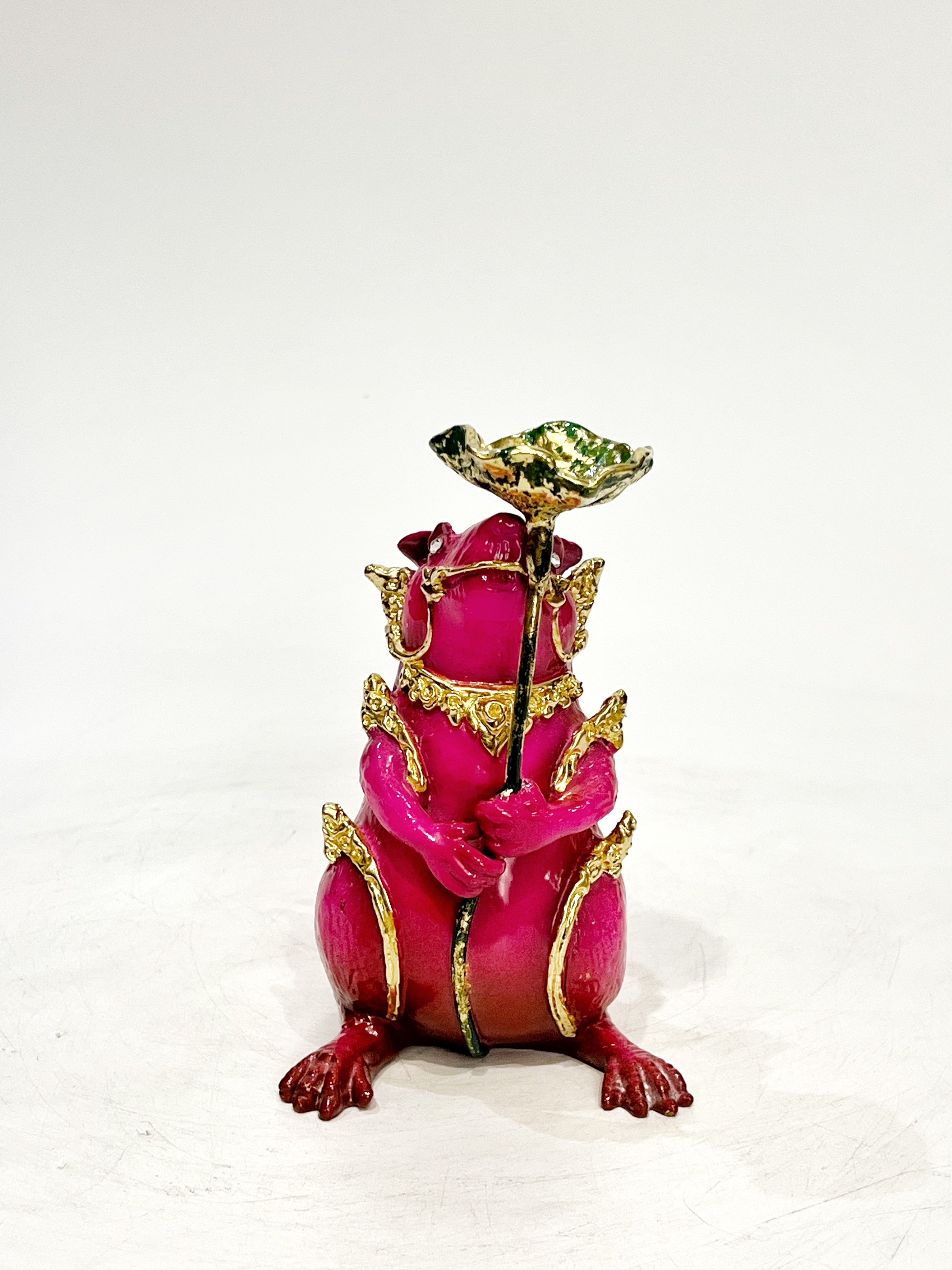 หนูมุสิกะ (ถือใบบัว วางกำยาน)