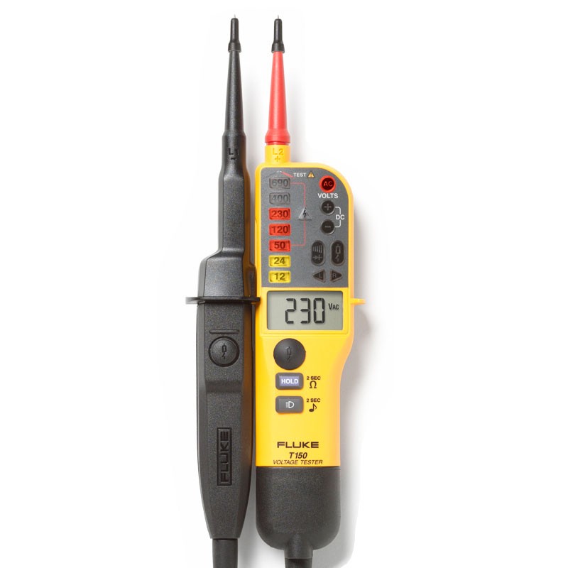 FLUKE T150 ดิจิตอลมัลติมิเตอร์ มิเตอร์ช่างไฟฟ้า เครื่องเช็คไฟฟ้าพื้นฐาน Voltage & Continuity มีจอ LCD
