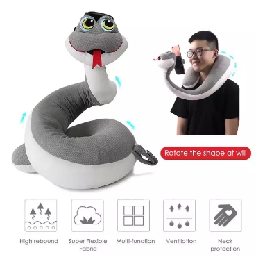 หมอนรองคอรูปสัตว์ พร้อมที่วางมือถือTravel Pillow Neck with Mobile Phone Holder