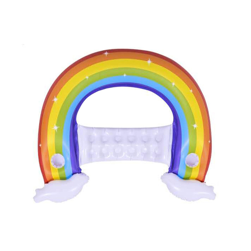 แพยางโซฟานั่งชิว สายรุ้ง Inflatable Rainbow water Chair float