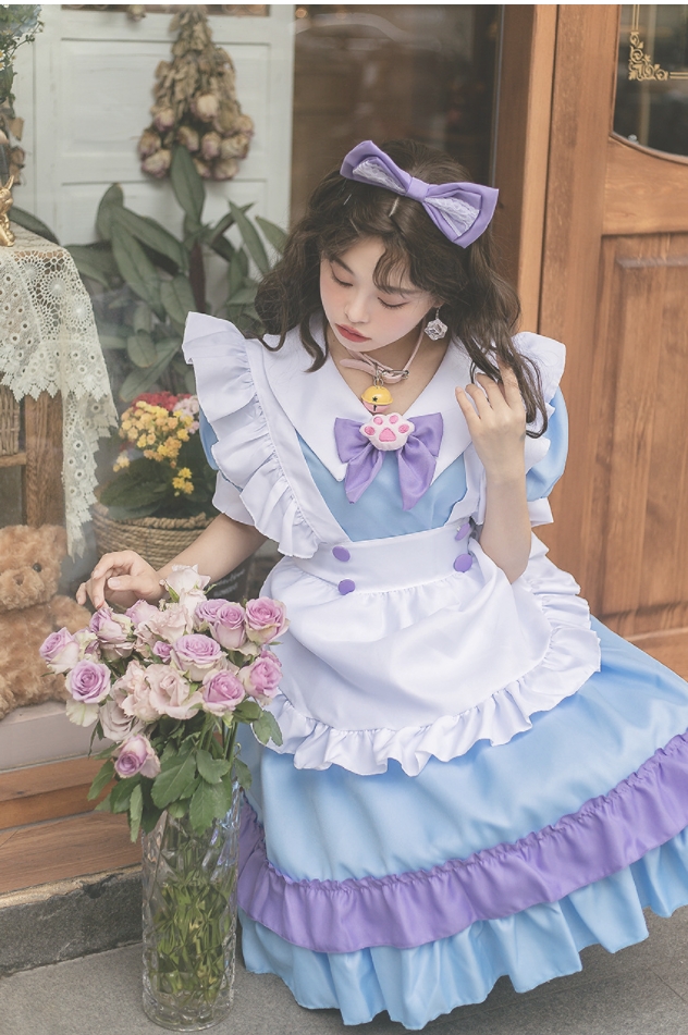 ชุดเมด ชุดเมดญี่ปุ่น คอสเพลย์ สวีทแคท มี 2 สี