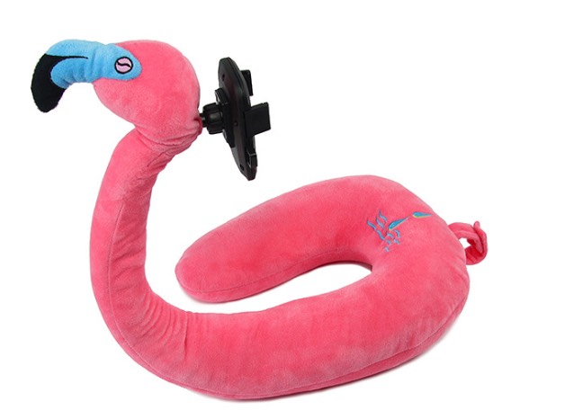 หมอนรองคอรูปสัตว์ พร้อมที่วางมือถือTravel Pillow Neck with Mobile Phone Holder