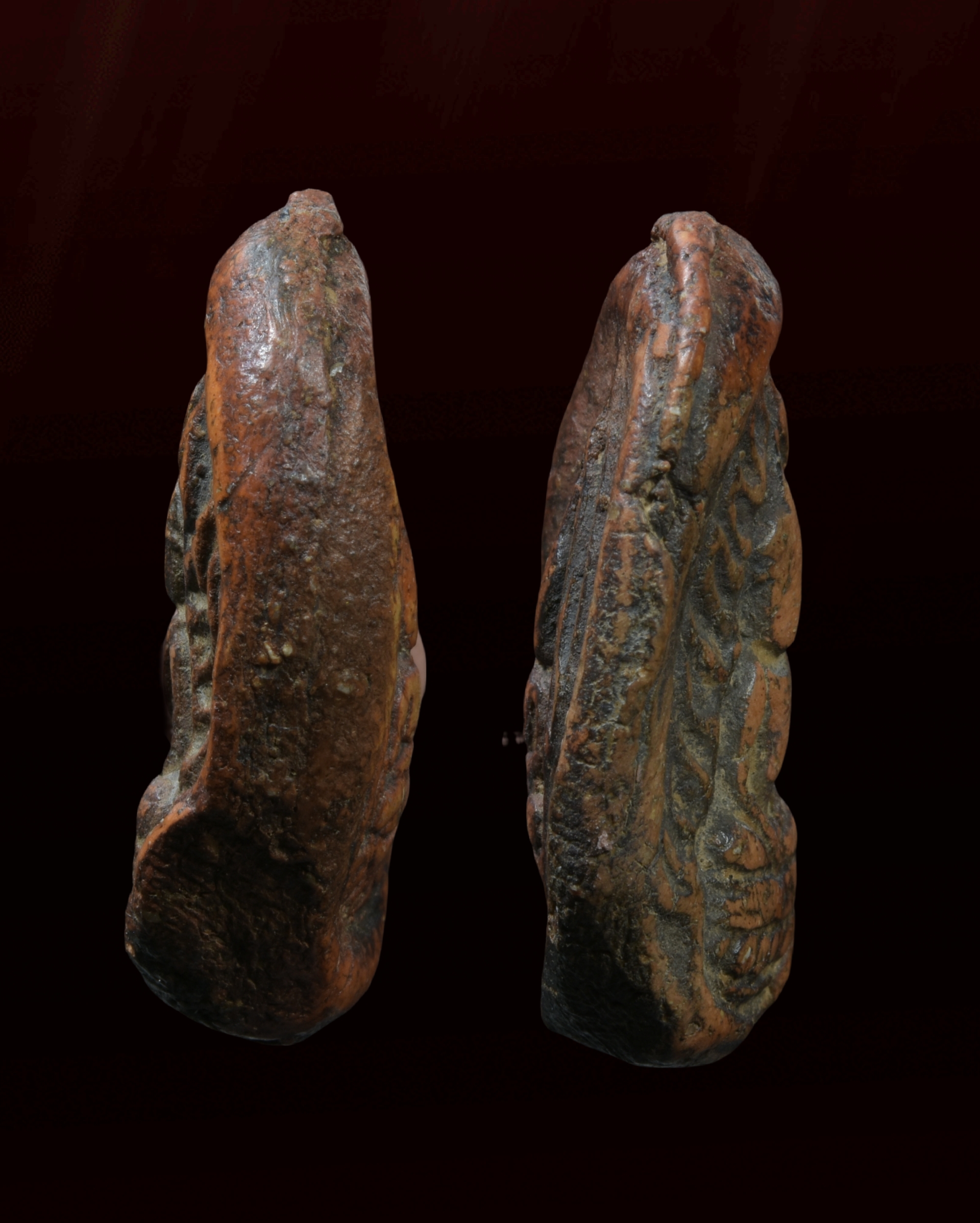 พระจุฬามณี หน้าฤษีหลังนาง เนื้อดิน