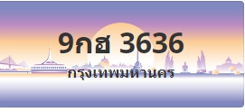 ป้ายประมูล 9กฮ 3636