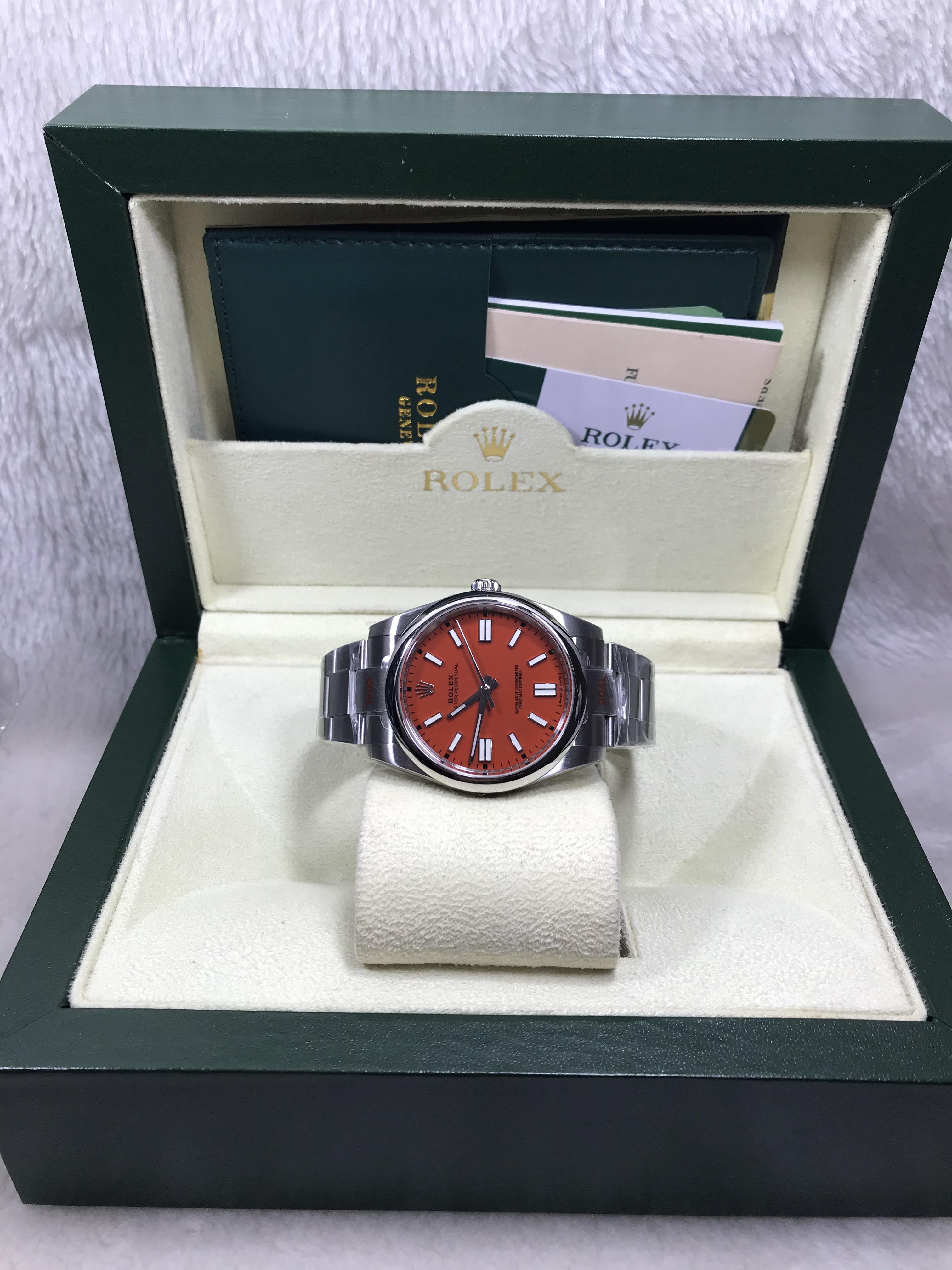 ROLEX Oyster Perpetual Coral Red (Swiss EW)