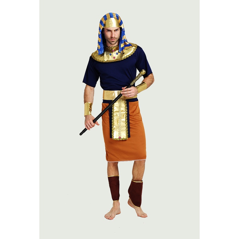 ชุดฟาโรห์ อียิปต์ สีน้ำเงิน แบบ 2 🏍️💨ส่งไวจาก กทม.