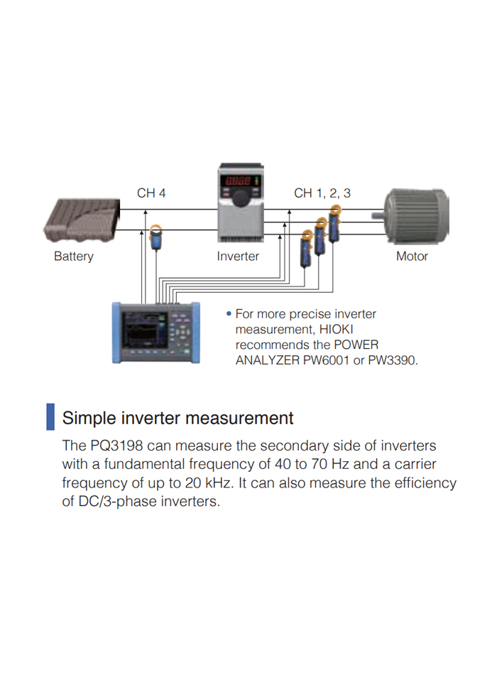 HIOKI PQ3198 เครื่องบันทึกค่าคุณภาพไฟฟ้า Class A (POWER QUALITY ANALYZER)