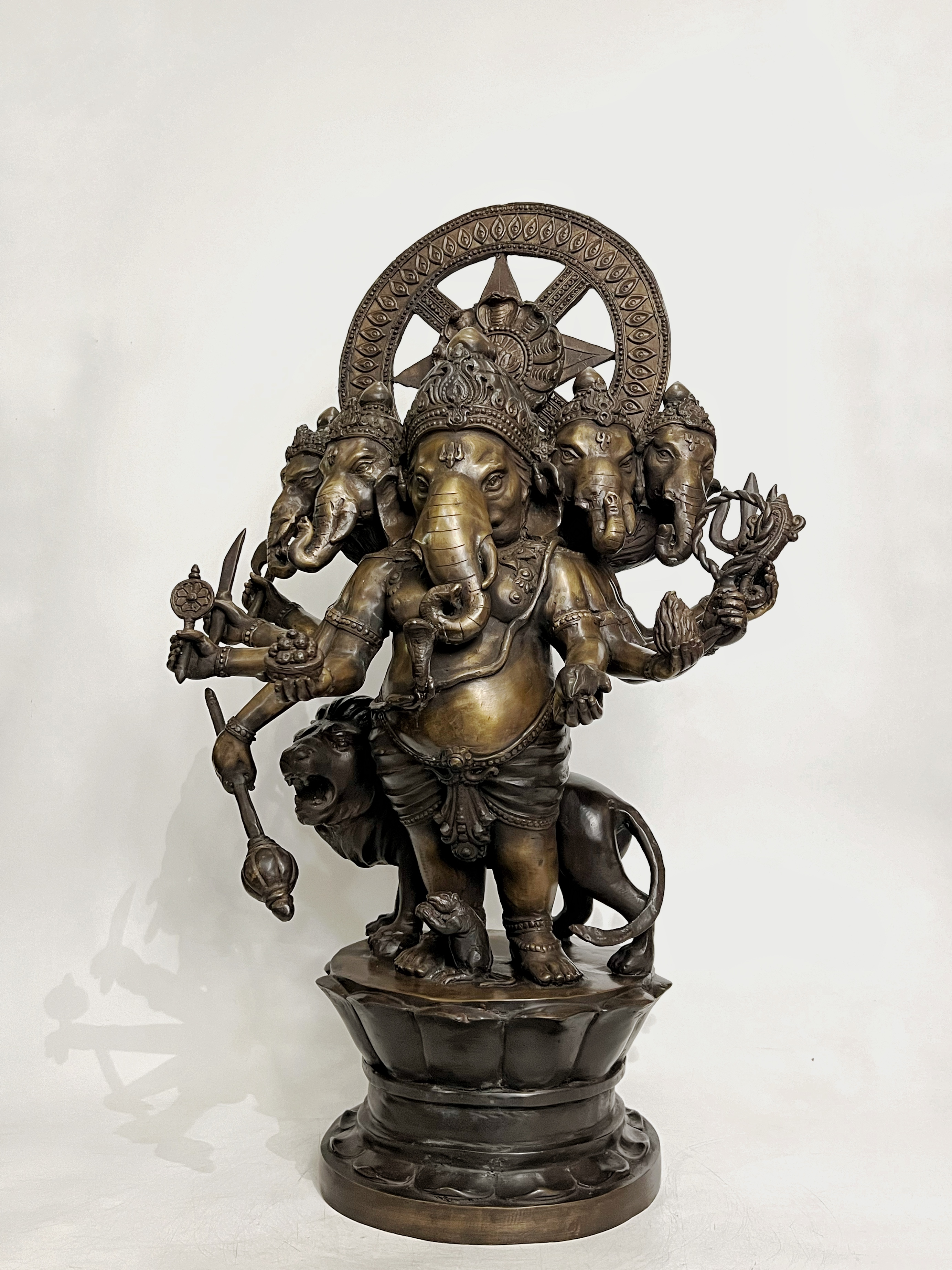 พระพิฆเนศ 5 เศียร หน้าตัก 9 นิ้ว (หมายเลข 24)