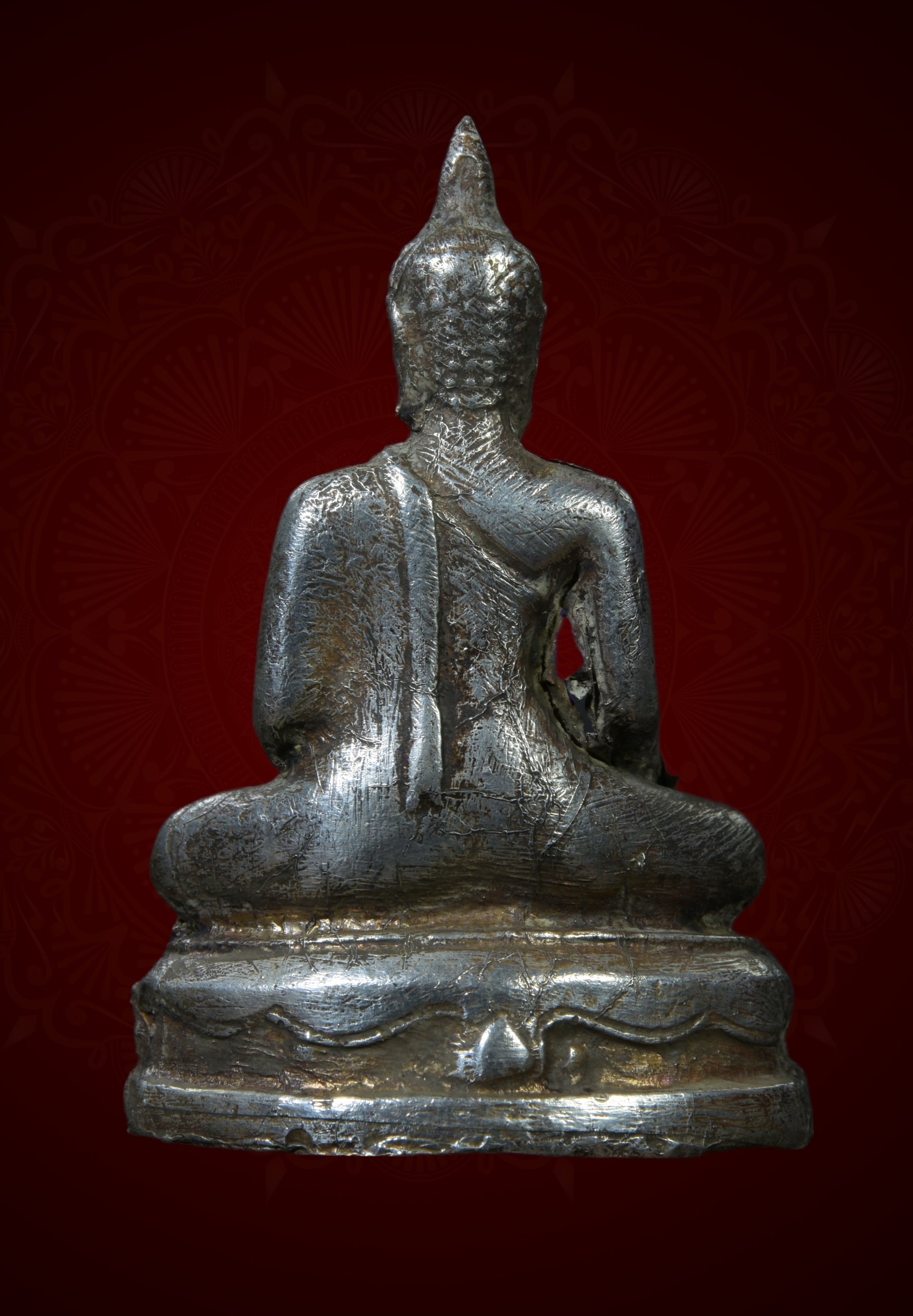 พระพุทธรูปปางมารวิชัย เนื้อบุเงิน