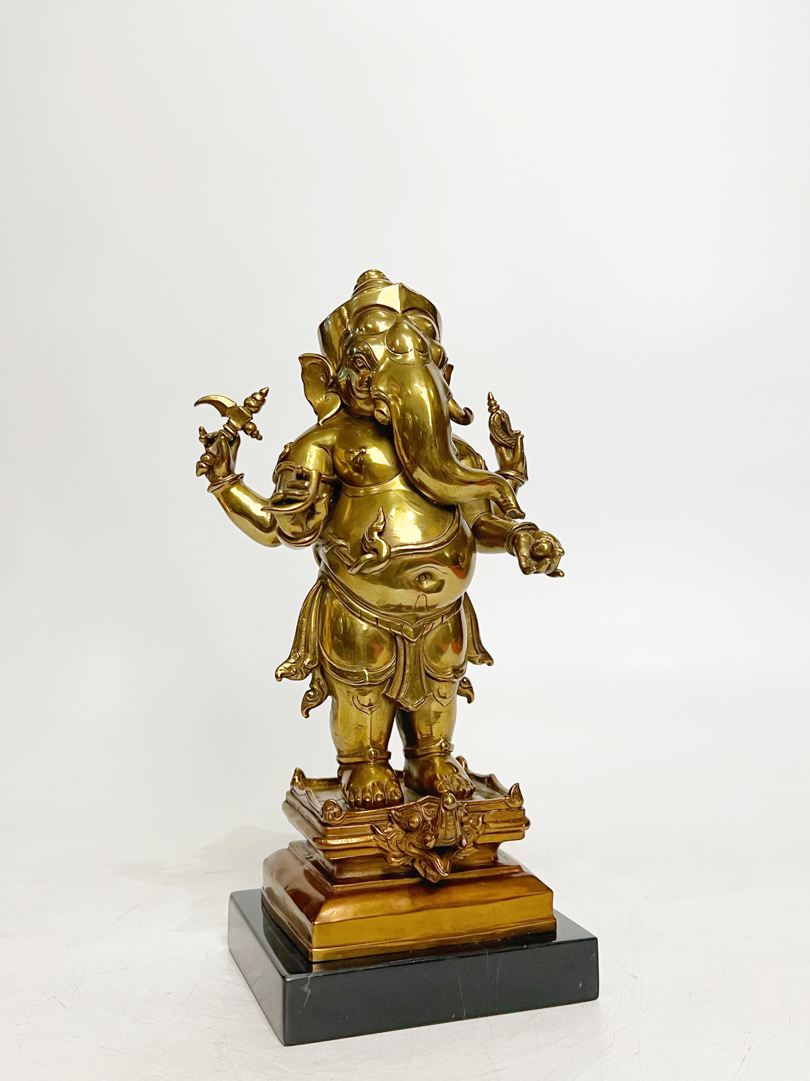 พระพิฆเนศ เทวรูปสรงน้ำ พระวินายักจตุรถีคเณศวร์ สูง 12 นิ้ว (หมายเลข6)