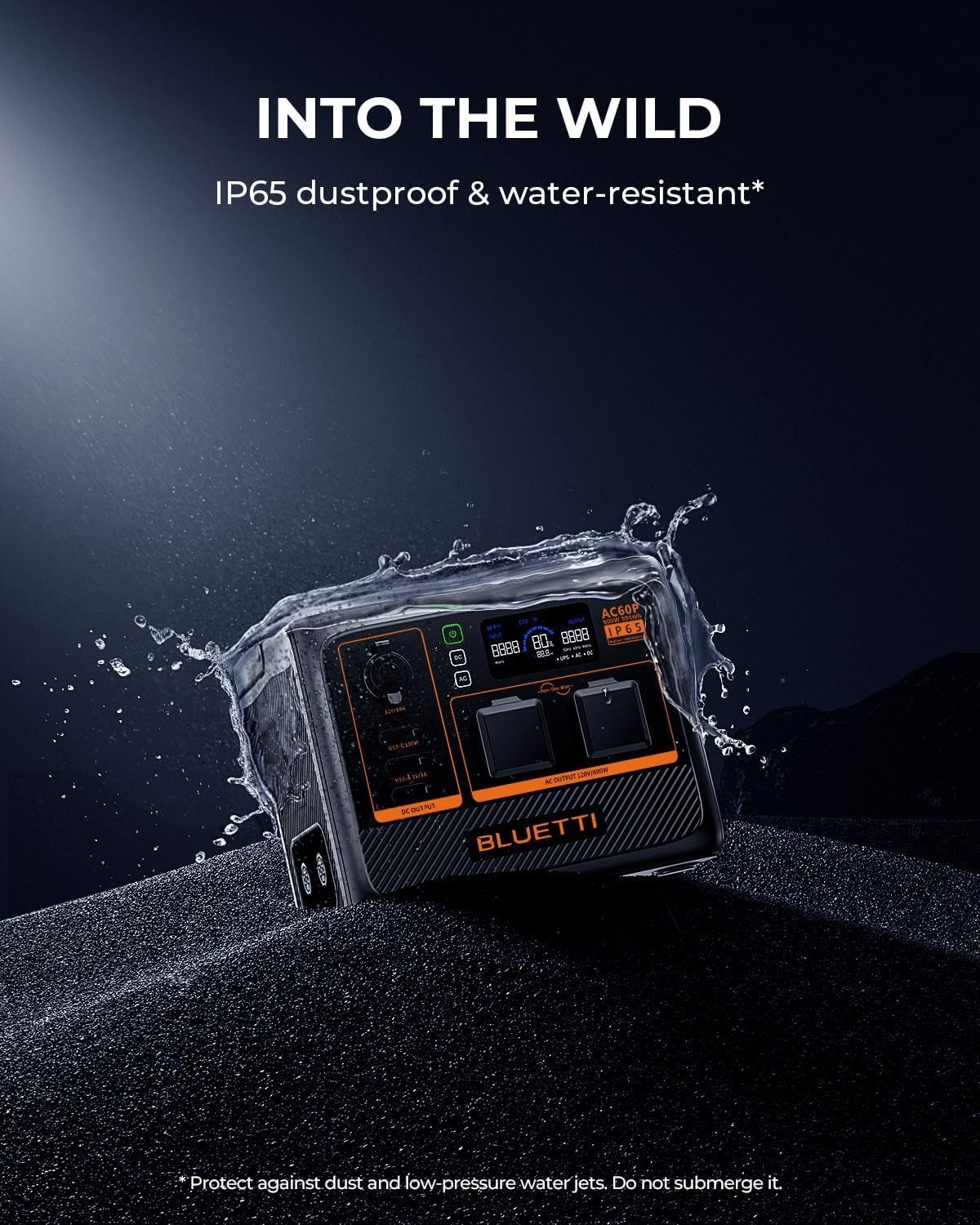 BLUETTI AC60P Portable Power Station | 600W 504Wh แบตเตอรี่สำรองอเนกประสงค์