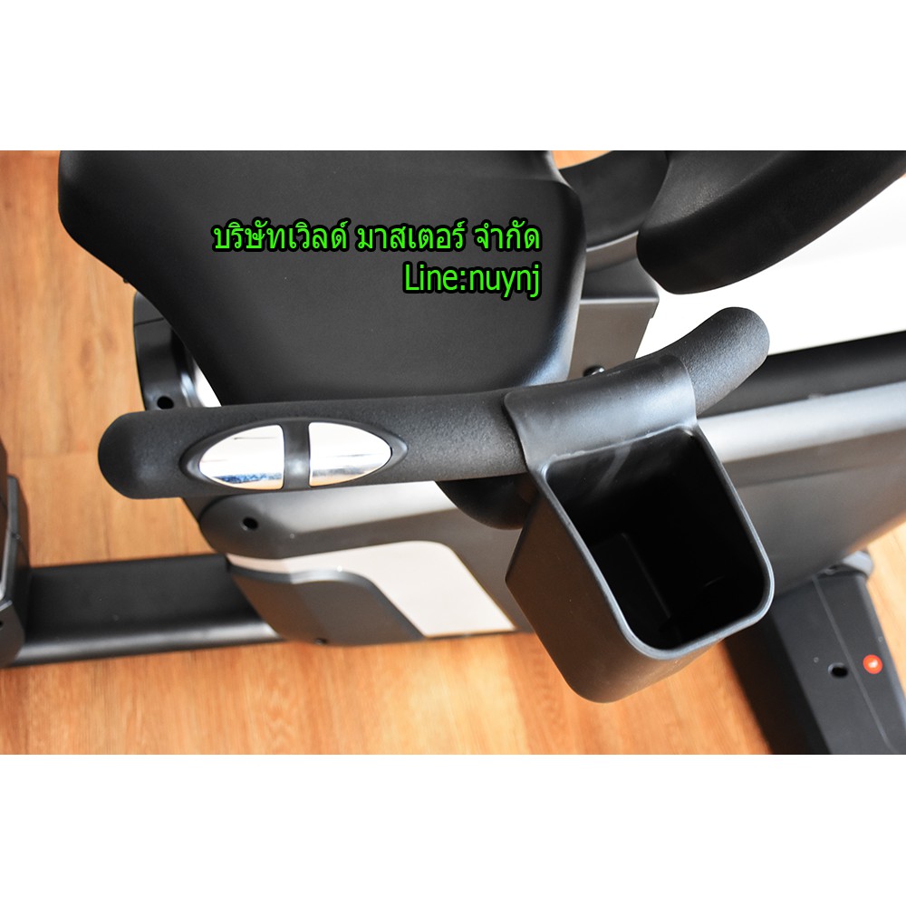 จักรยานนั่งปั่น Commercial Recumbent Electronic Bike KL8997 (Flywheel 14 KG.) WORLD MASTER FITNESSรองรับร้ำหนักผู้ใช้180