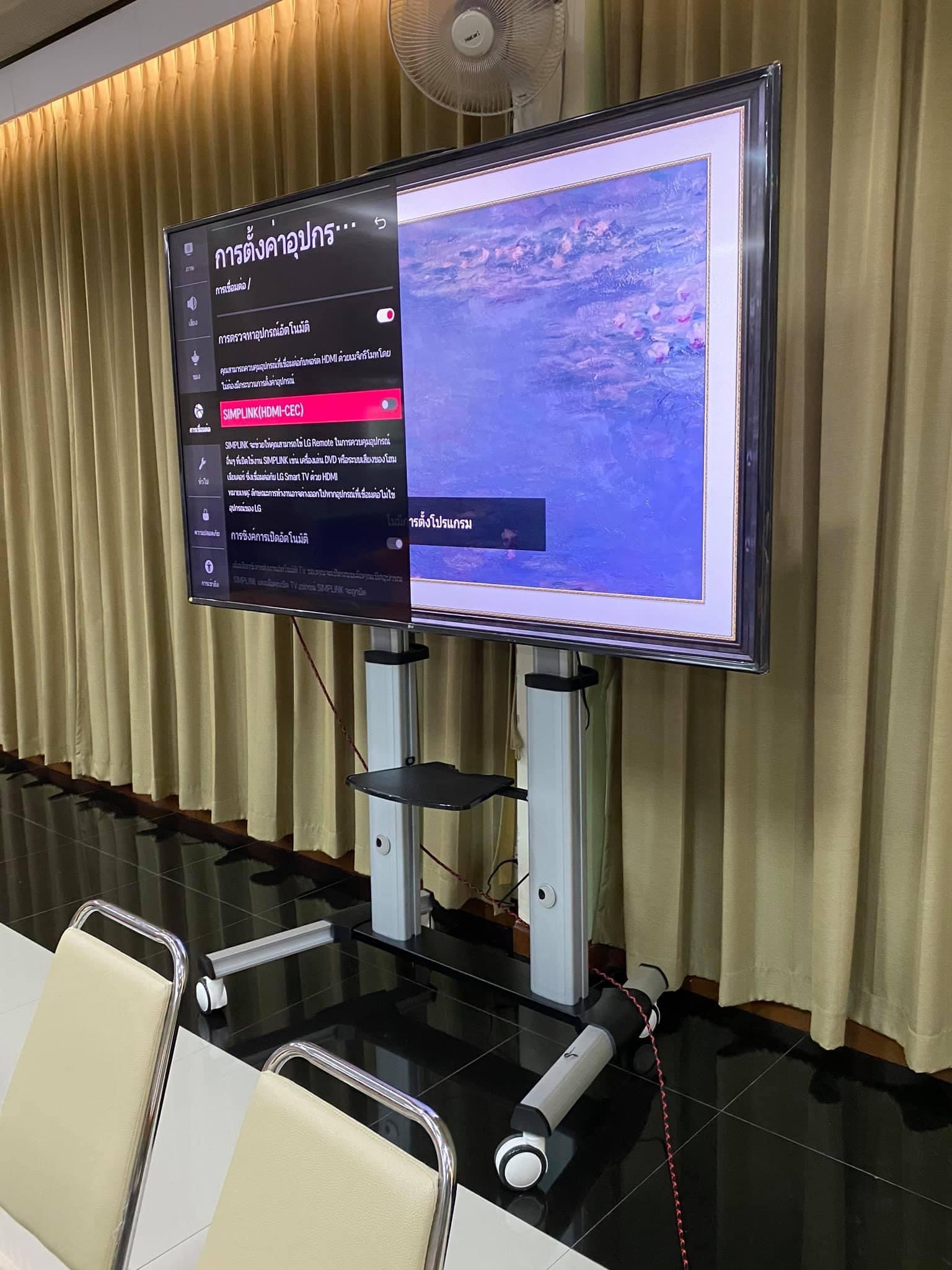 JMTVSTAND MT-F8200 ขาตั้งพื้นทีวีมีล้อเลื่อน(TV Stand) วัสดุ Aluminium อลูมิเนียม แบบล้อเลื่อนปรับสูง/ต่ำได้ 55"-98" นิ้ว{รับประกันสินค้า 3 ปี}0964746498