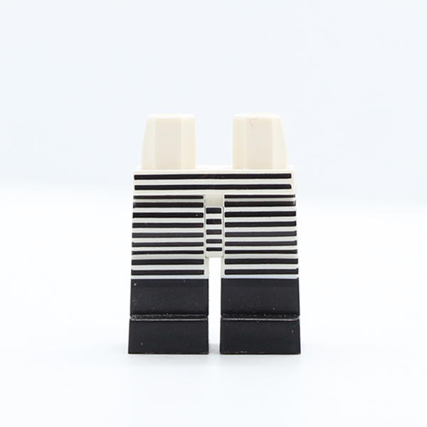 CS14 Hips and Legs with Black Narrow Stripes and Black Boots on Front and Sides Pattern