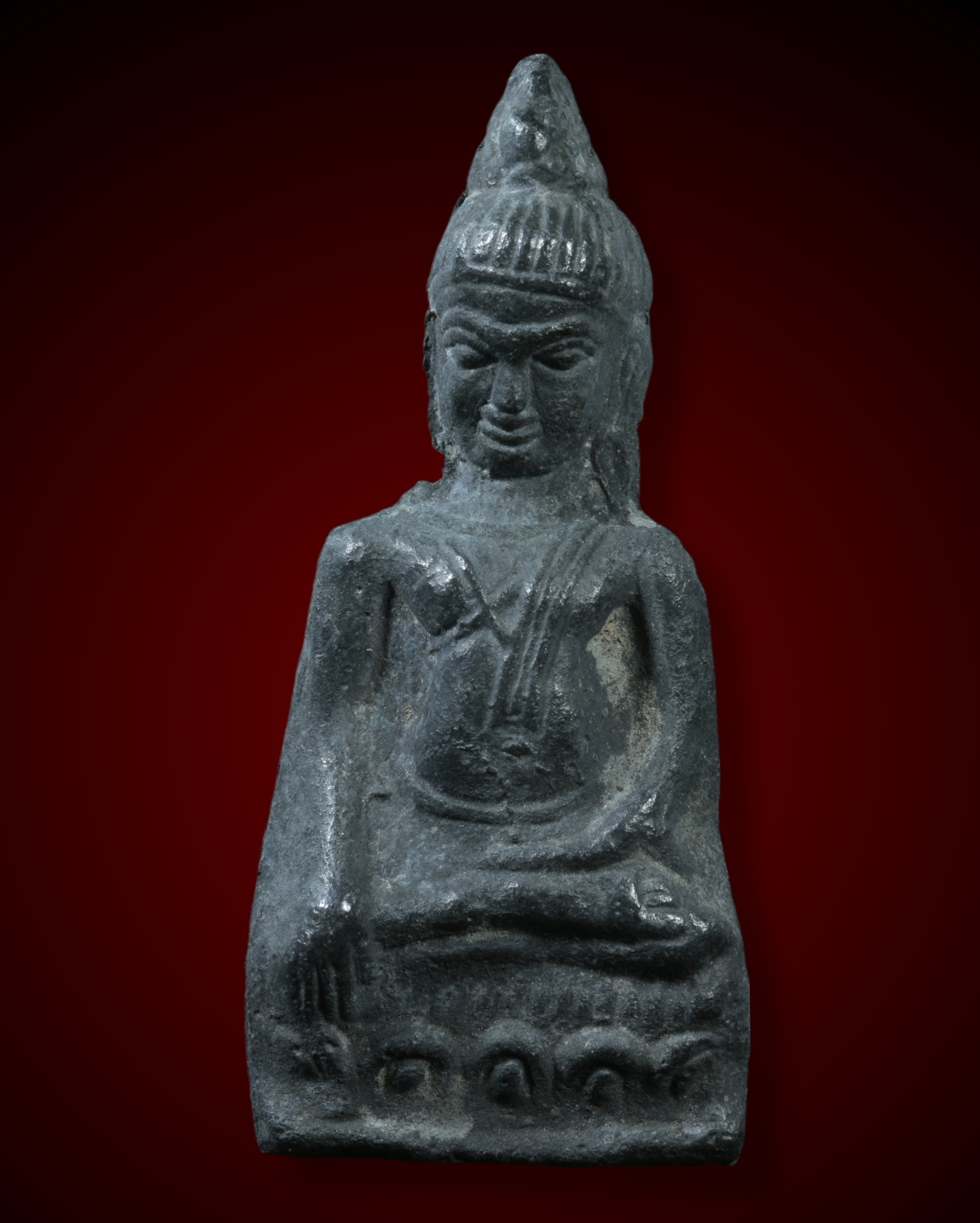 พระลพบุรีหูยาน อกกากบาท เนื้อชินเงิน