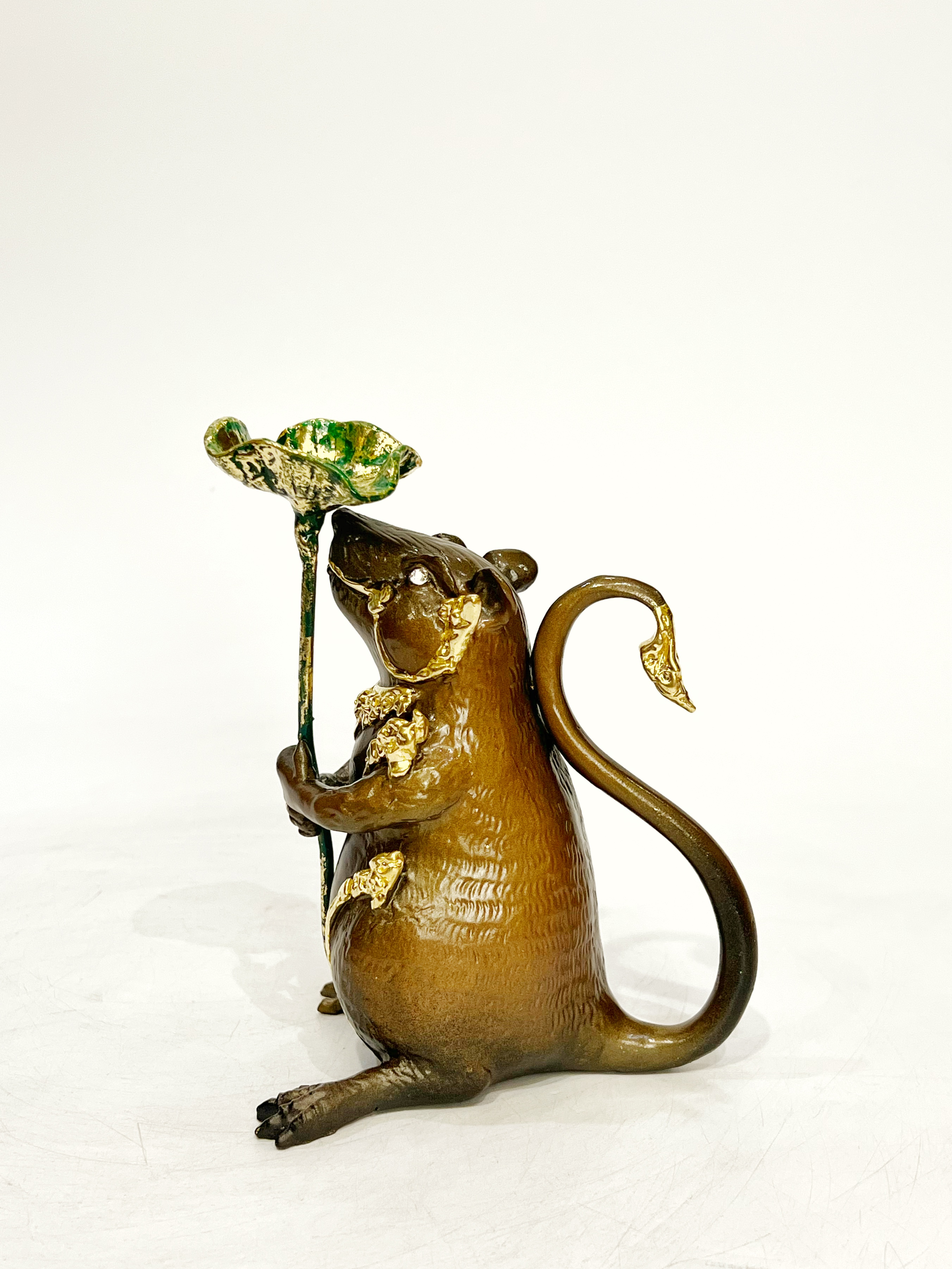 หนูมุสิกะ (ถือใบบัว วางกำยาน)