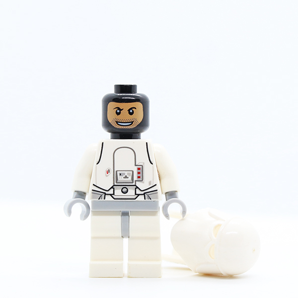 Snowtrooper, Light Bluish Gray Hips, Light Bluish Gray Hands, Printed Head, Torso Back Printing