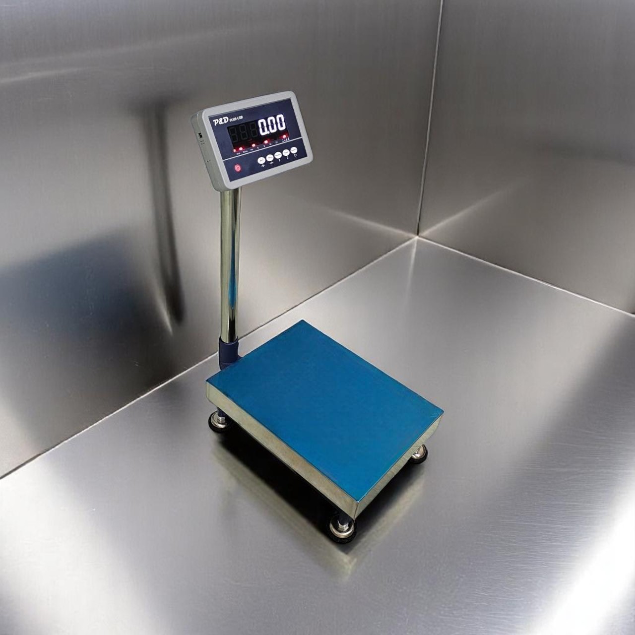 เครื่องชั่งดิจิตอล 150 kg. ค่าละเอียด 10 g. แท่นชั่ง 40x50 cm.