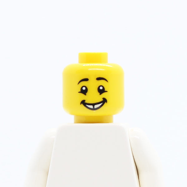 CS11 Male Black Eyebrows, Cheekbone Lines under Eyes, Gap Tooth Smile Pattern