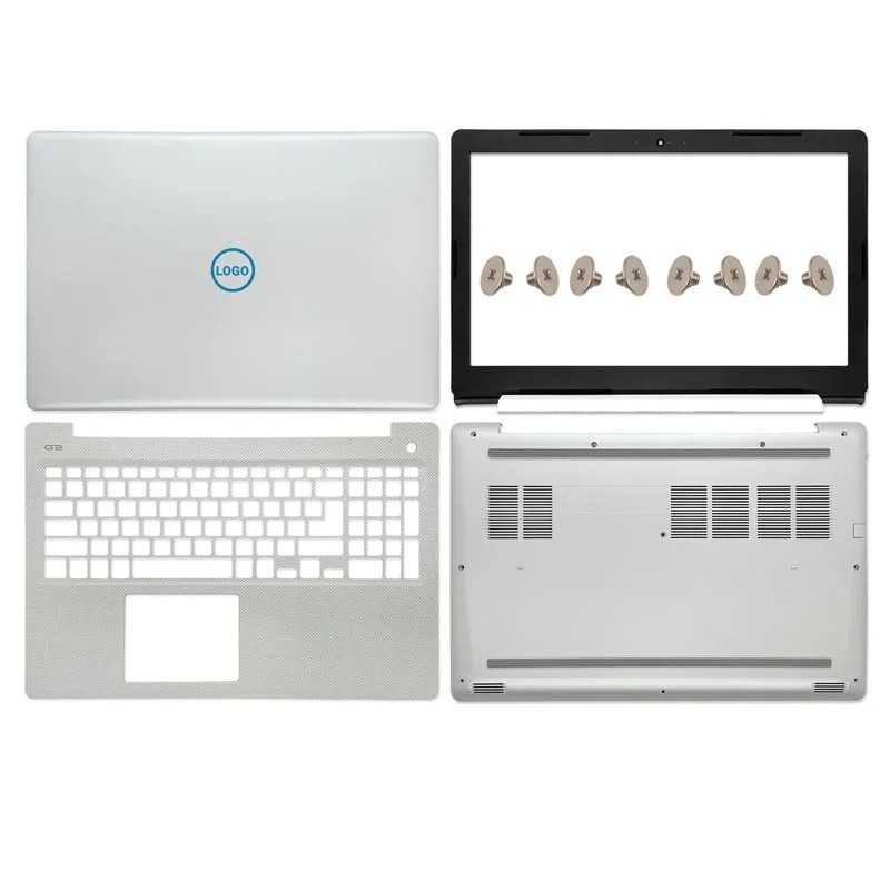 บอดี้สำหรับ Dell G3 15 3579 15PD 15PR 15GD P75F LCD Back Cover Front Bezel Palmrest Bottom Case BlueLogo With Type-C