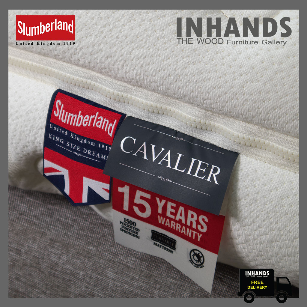 ที่นอน Slumberland รุ่น Cavarier แถมฟรีหมอนหนุนสลัมเบอร์แลนด์ Pocketed Spring 1500