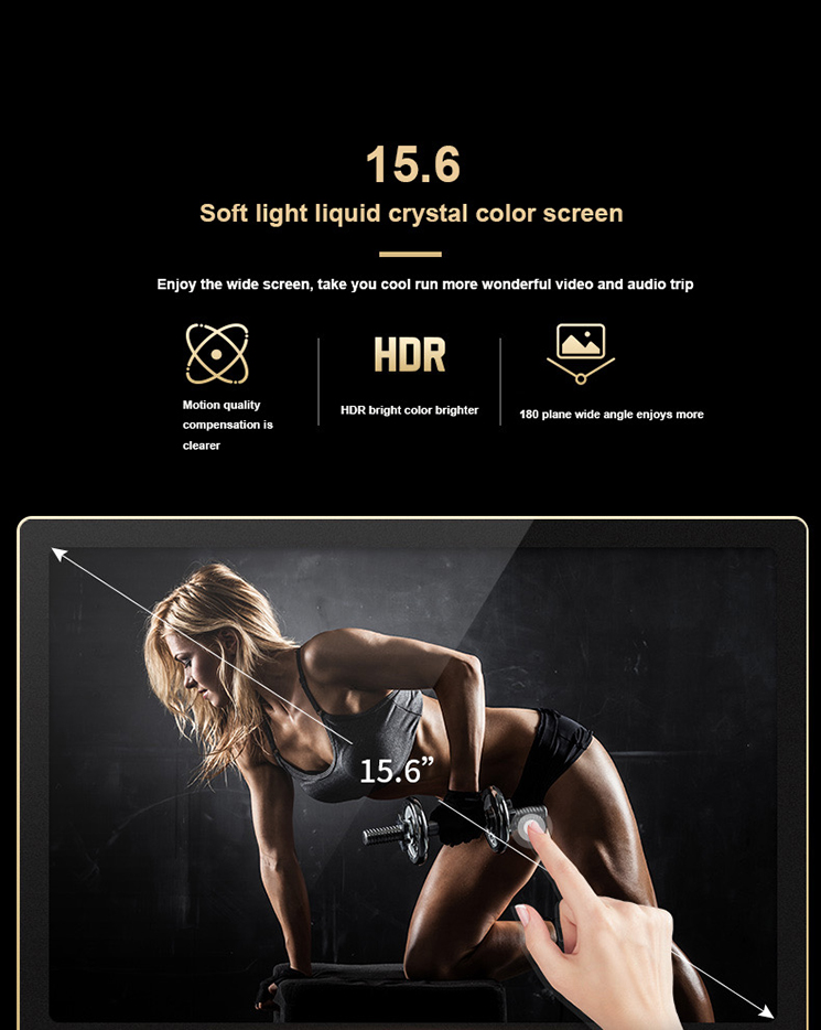 ลู่วิ่งไฟฟ้าCommercial AST10 WIFIหน้าจอ15.6นิ้วรุ่นใหม่ยี่ห้อWorld master fitness ACมอเตอร์4.0 แรงม้า