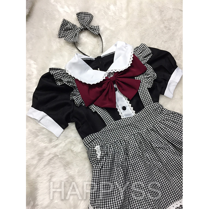 ชุดเมด Maid ขาวดำ ชุดแม่บ้าน เมด แม่บ้าน