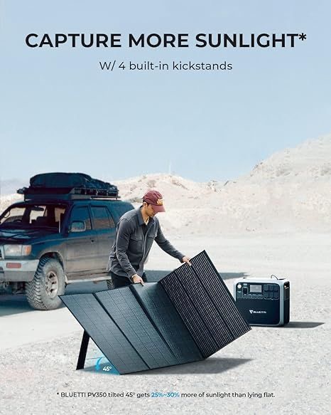 BLUETTI EP500Pro Portable Power Station + PV350 Solar Cell เซทแบตเตอรี่สำรองพกพา พร้อมโซลาร์เซลล์