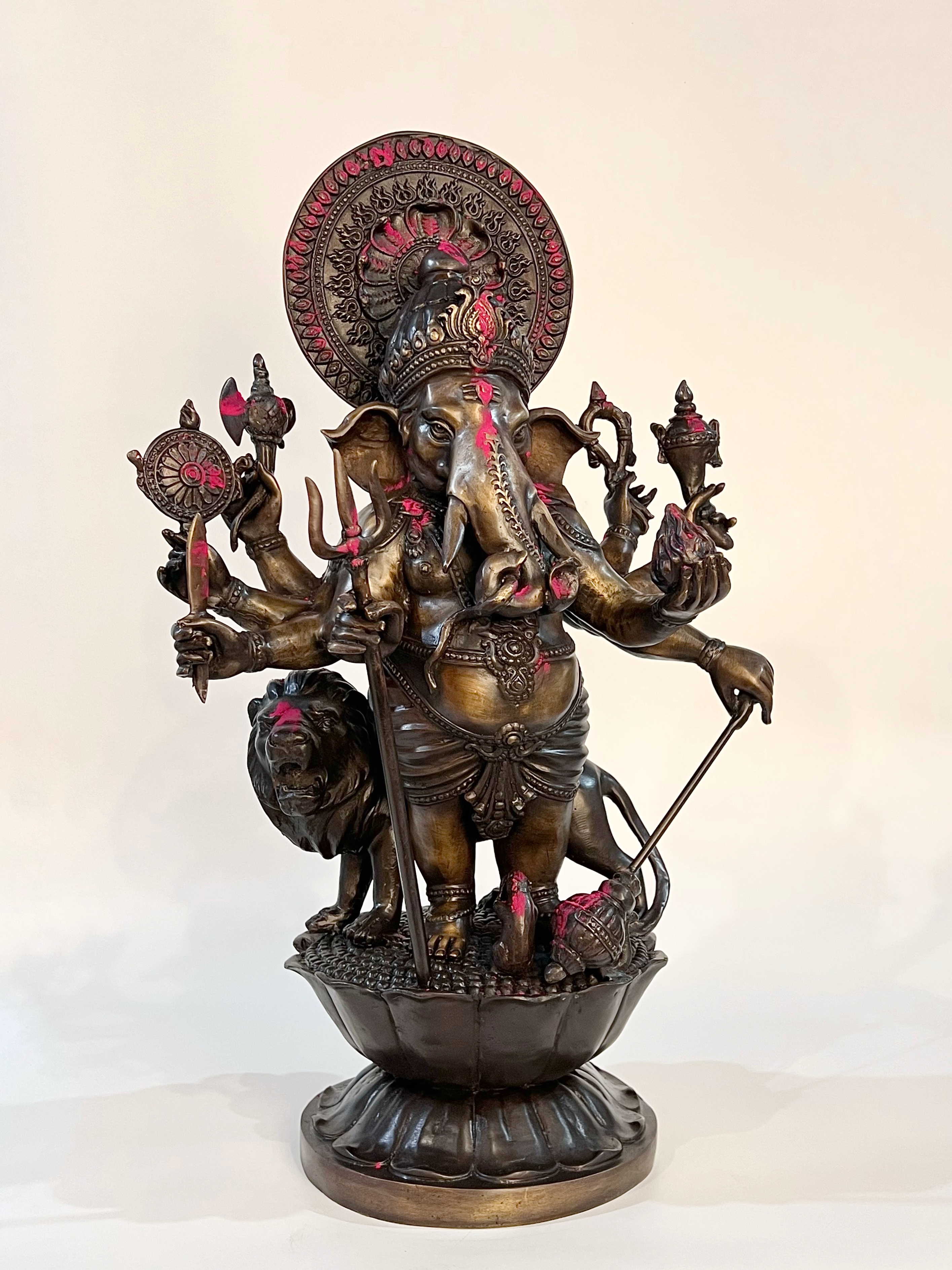 พระพิฆเนศ ปางศรีชูบาดิษติกานาปติ หรือ ปาง 51 ตา (ปางที่ 33) หน้าตัก 9 นิ้ว**