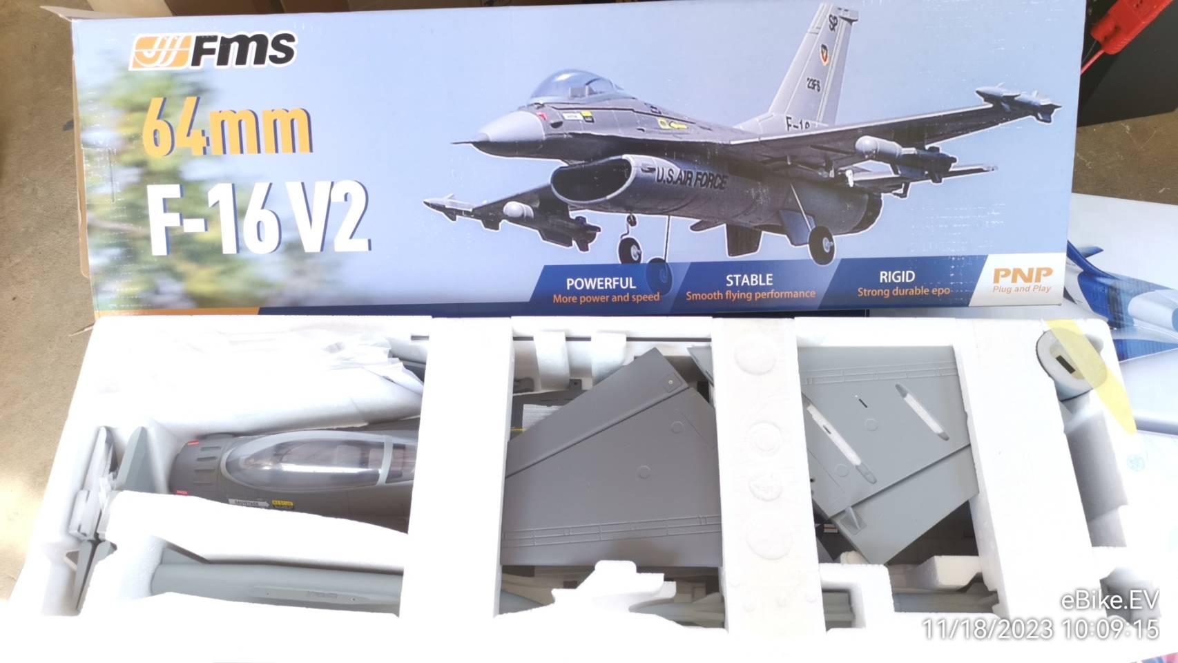 64 F-16 FMS V2 PNP Gray