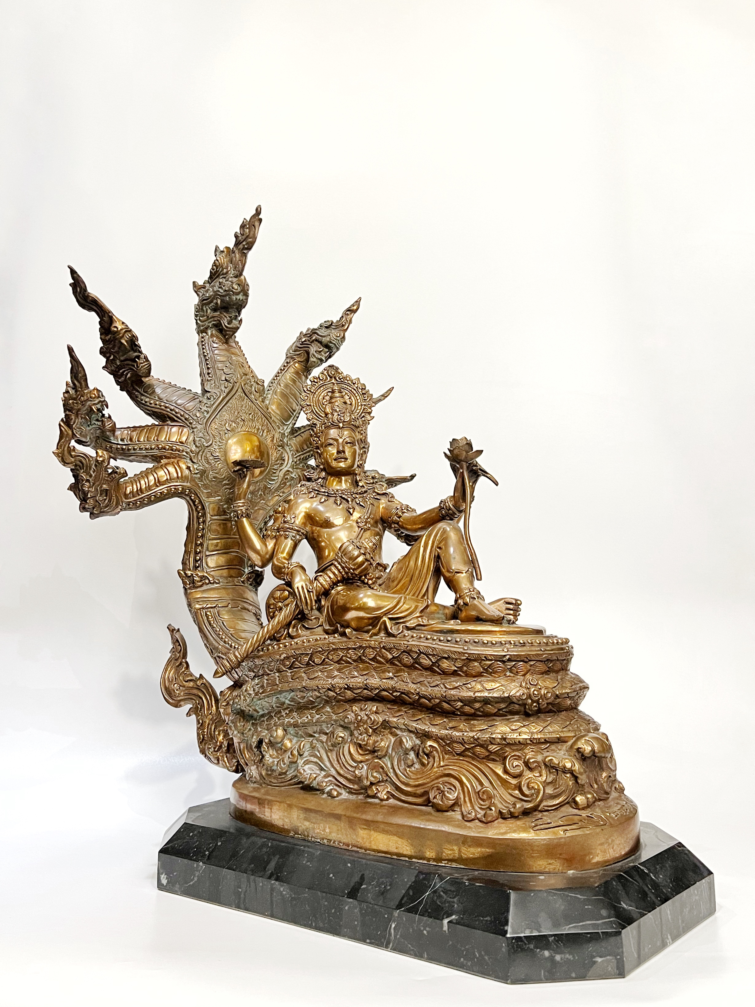 พระนารายณ์ บรรทมสินธุ์ (พระวิษณุอนันตศายิน) หน้าตัก 9 นิ้ว