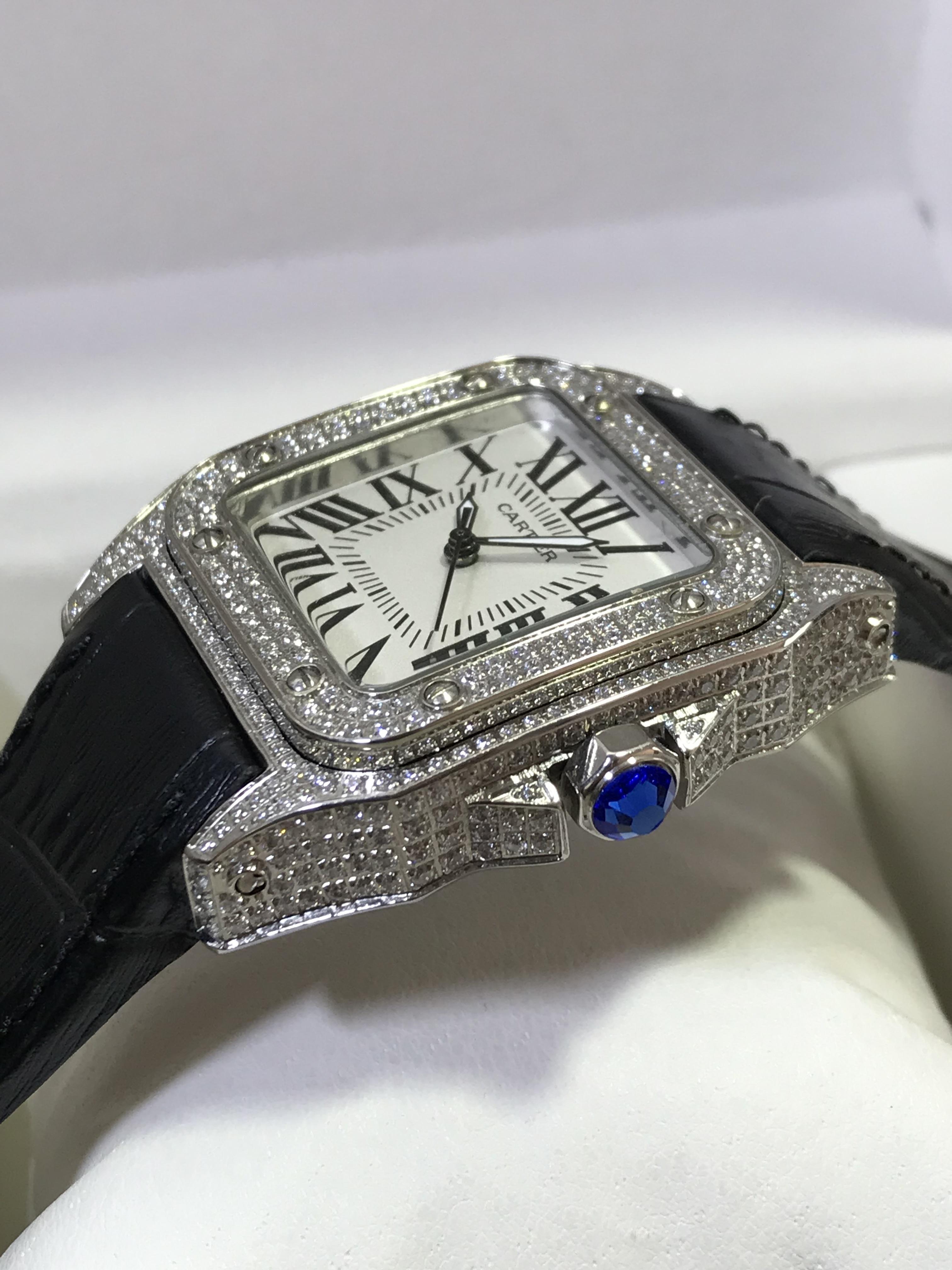Cartier Santos 100 Diamond
