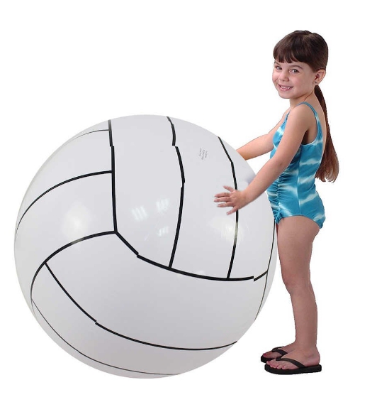 ลูกบอลชายหาด สีขาว ขนาดใหญ่ Inflatable Giant White Beach Ball
