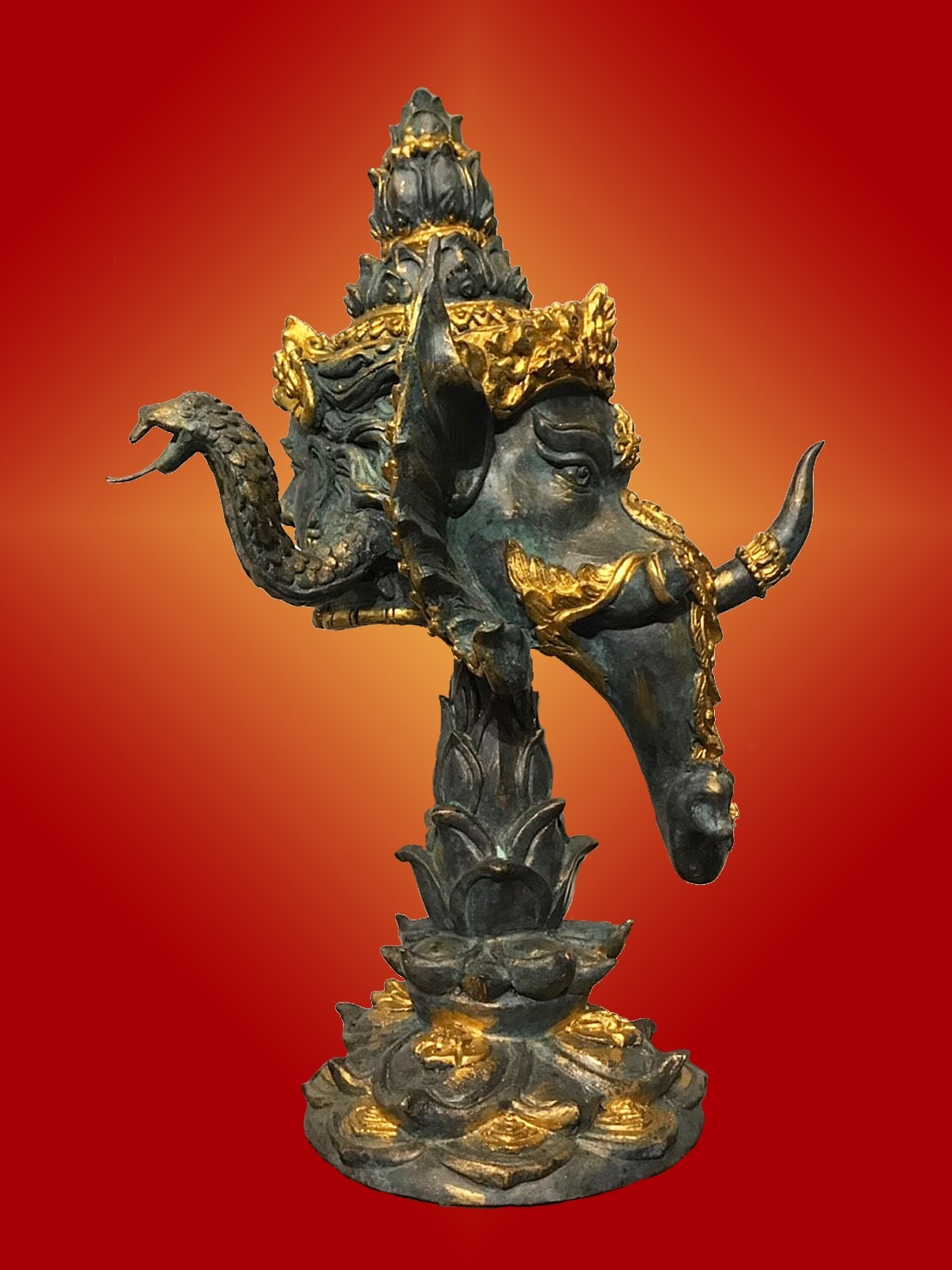 เศียรพระพิฆเนศ รุ่นมหาศิวะคเณศ (ด้านหลังพระพักตร์พระศิวะ)