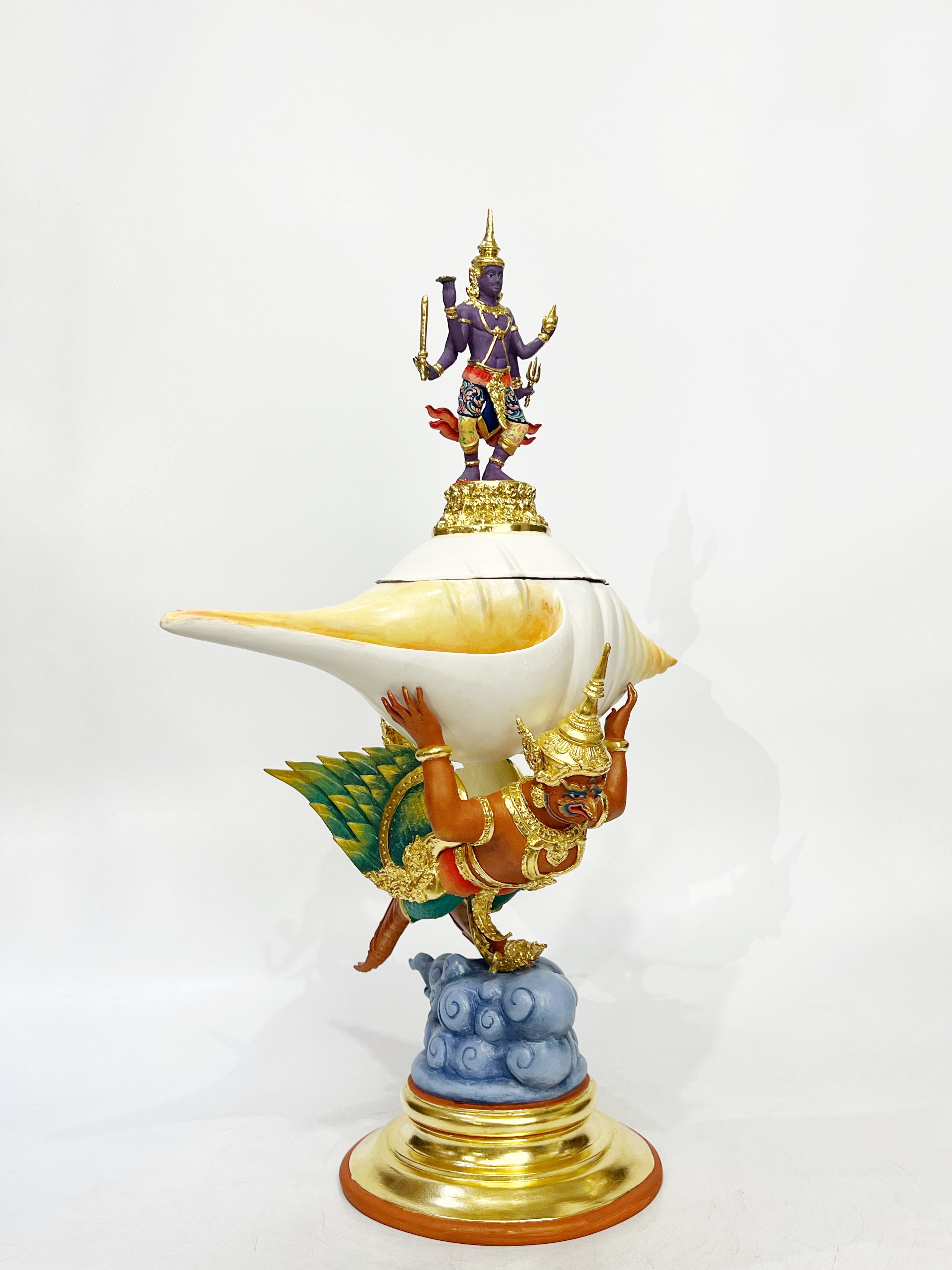 บาตรน้ำมนต์ พระนารายณ์ทรงครุฑ สูง 23 นิ้ว