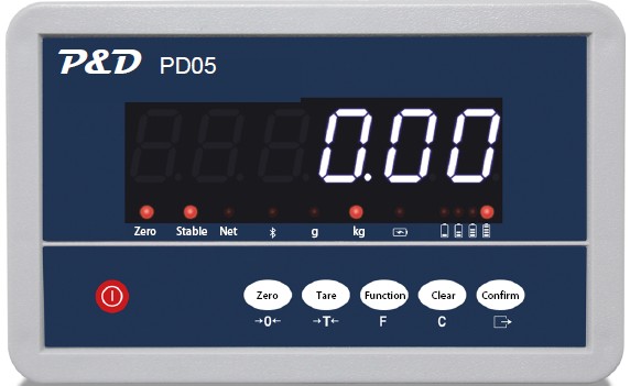 หน้าจอแสดงผลเครื่องชั่ง PD05