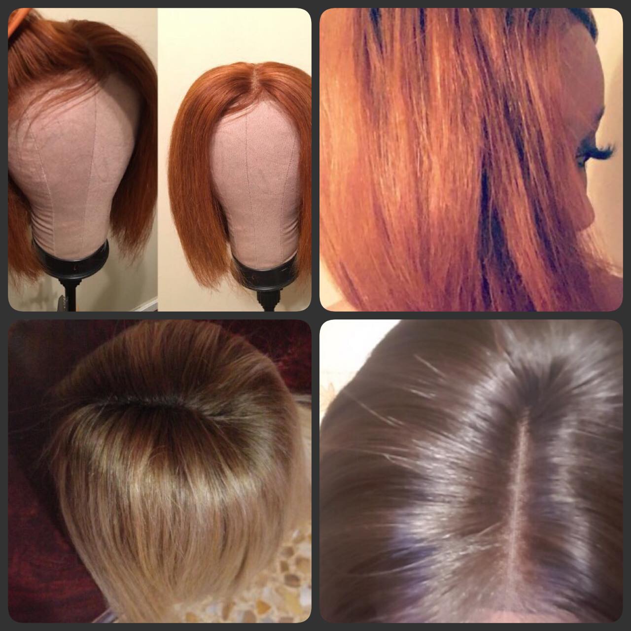 วิกผมแท้100% ราคาถูก ทรงบ็อบสั้น เหมือนศีรษะจริง