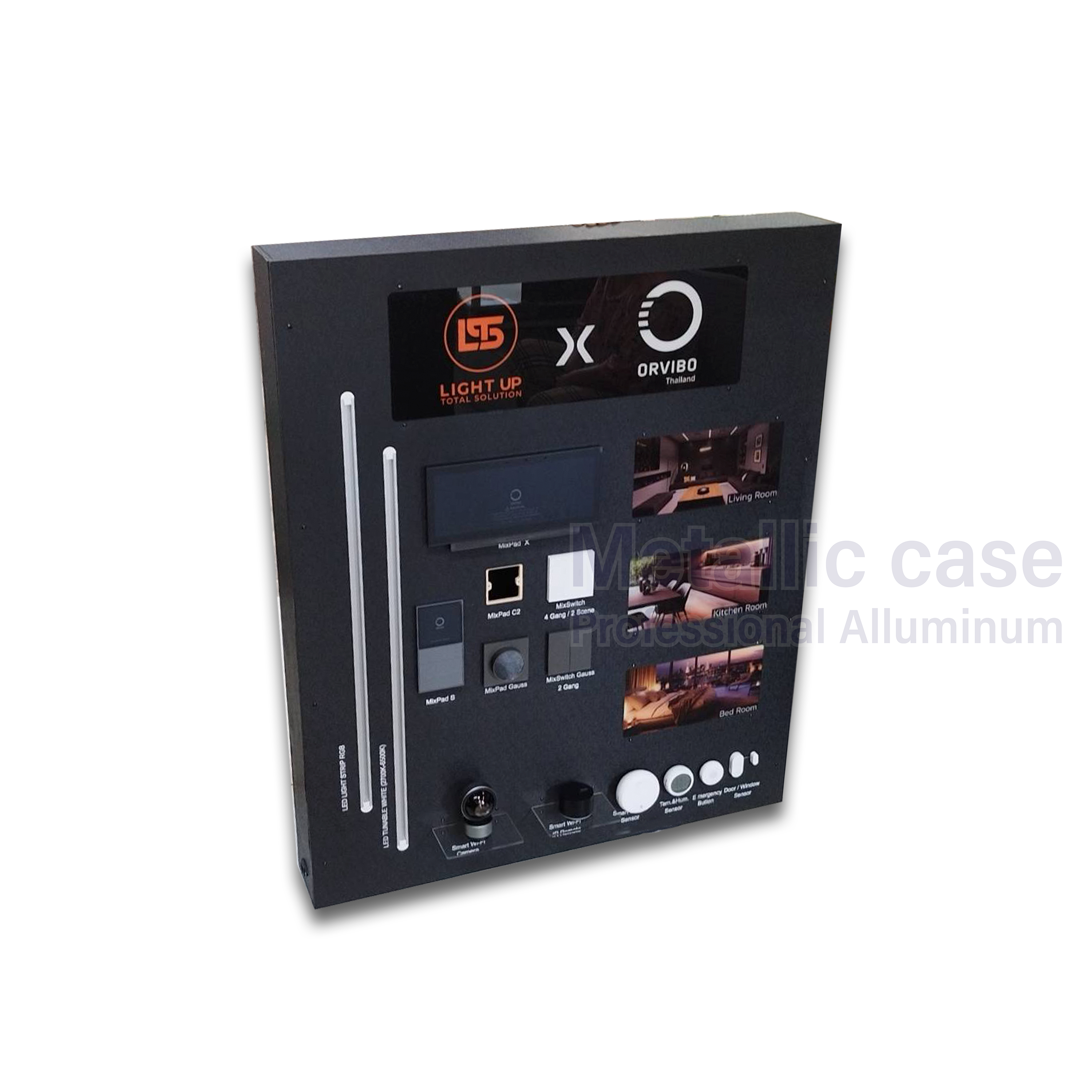 metalliccase 2-1212-DDD-6803 / Box Orvibo อะคริลิกโปร่งแสงเสมอกล่องไม้
