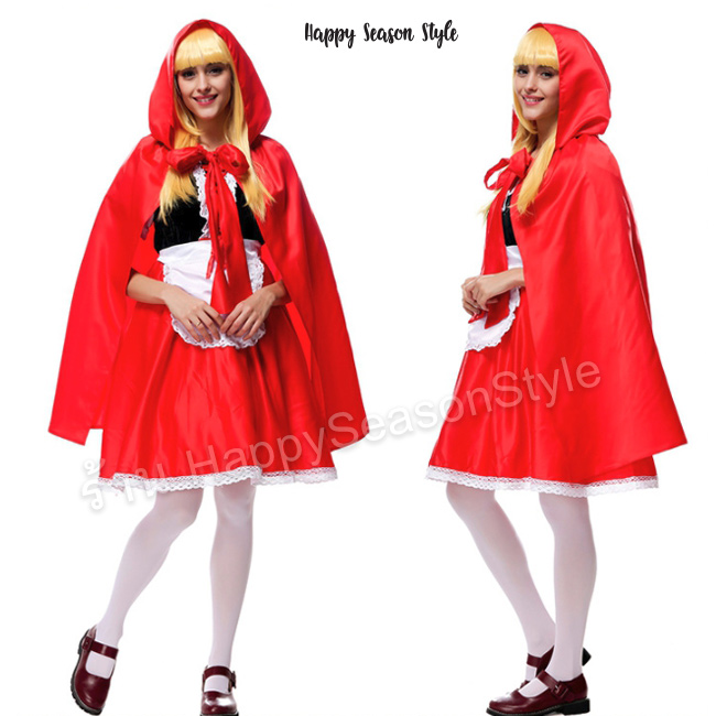 ชุดหนูน้อยหมวกแดง รุ่นฟักทอง แซก ผ้าคลุม และที่คาดผม