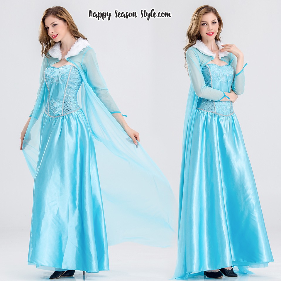 ชุดเจ้าหญิง เอลซ่า ราชินีหิมะ Frozen