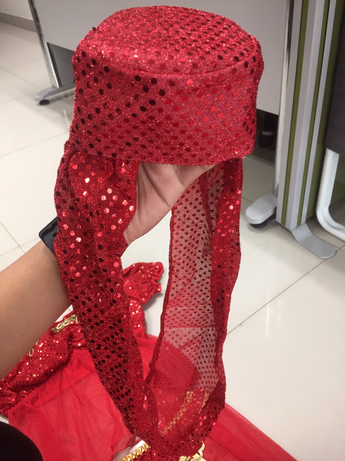 ชุดคอสเพลย์ ชุดแฟนซี ชุดนิทาน อาหรับราตรี Cosplay - ชุดจินนี่ ชุดอาหรับ ชุดเปอร์เซีย สีแดงสดใส