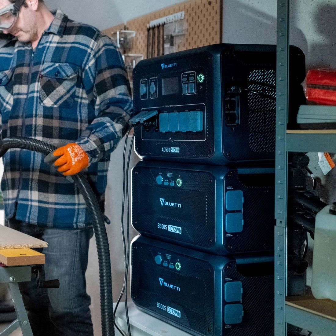 BLUETTI AC500 + B300S Home Battery Backup | 5,000W / 3,072Wh~18,432Wh แบตเตอรี่สำรองอเนกประสงค์