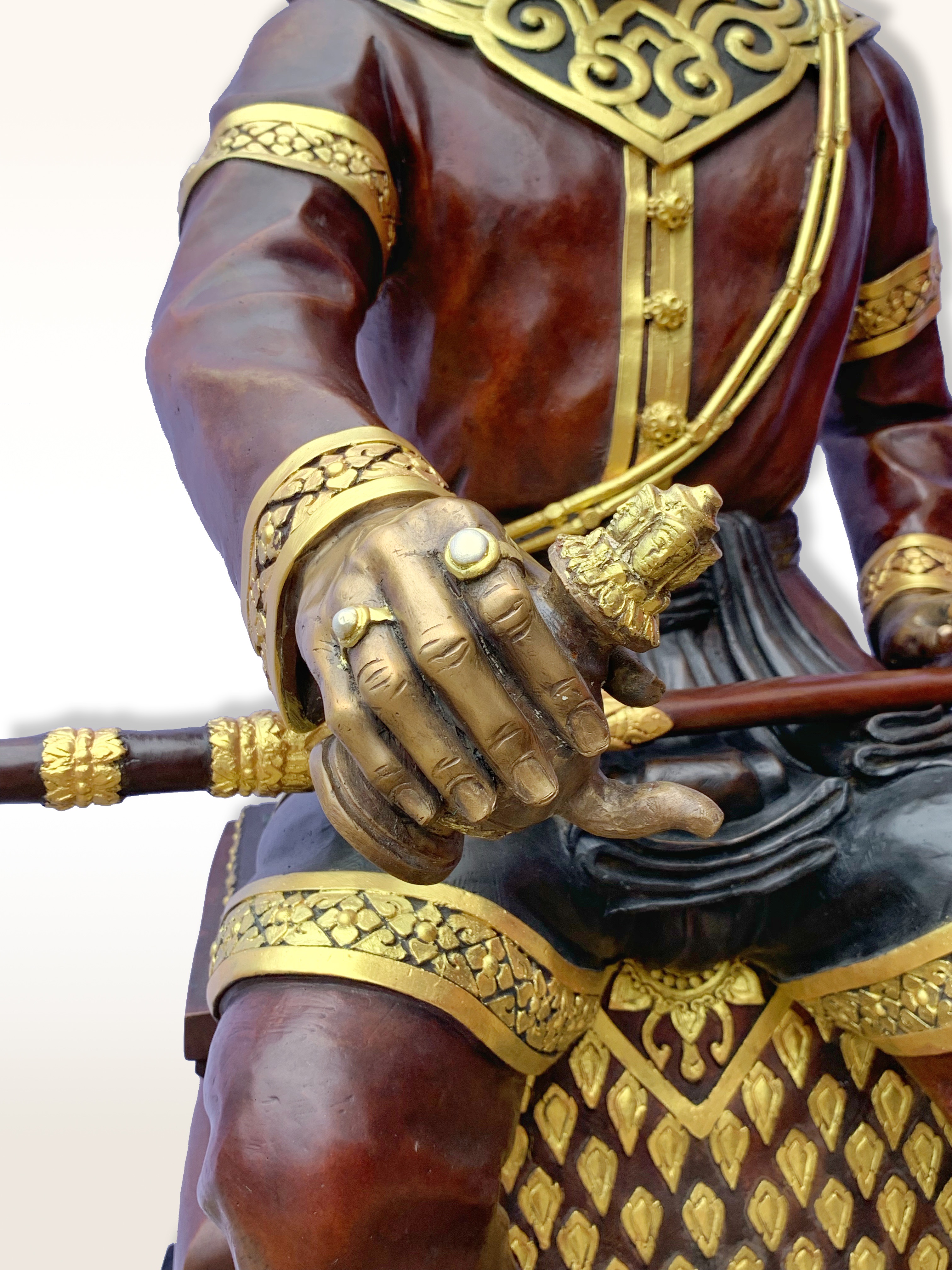 พระนเรศวรมหาราช นั่งบัลลังก์ หลั่งทักษิโณทก หน้าตัก 25 นิ้ว