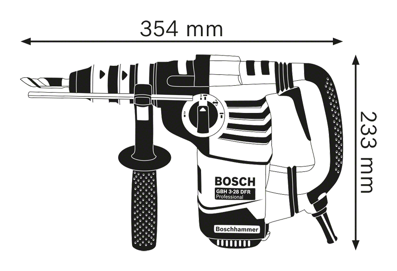 Bosch รุ่น GBH 3-28 DFR สว่านโรตารี่ระบบ SDS plus