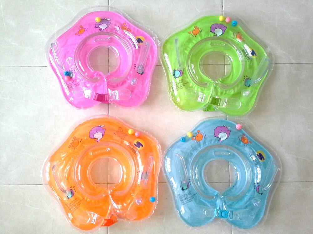 ห่วงยางสวมคอเด็กทารก ทรงเหลี่ยม Inflatable Candy Color Ring For Children Pool Float