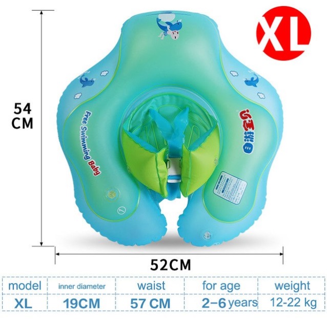 ห่วงยางพยุงตัว มีที่ล๊อค สำหรับเด็ก ตั้งแต่ 3 เดือน - 6 ปี พร้อมที่สูบลม!!! Baby Swimming Ring Inflatable Infant Armpit Floating Kids with Air Pump
