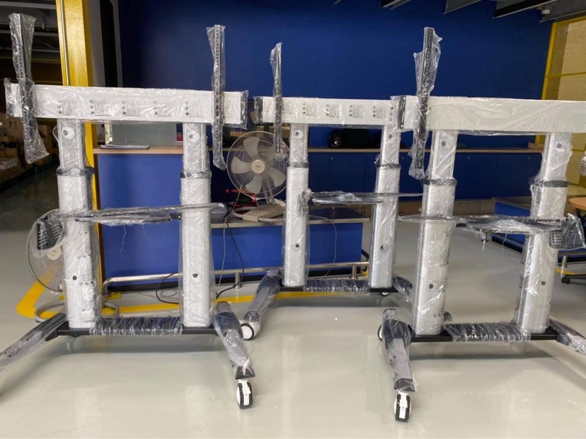 JMTVSTAND MT-F8200 ขาตั้งพื้นทีวีมีล้อเลื่อน(TV Stand) วัสดุ Aluminium อลูมิเนียม แบบล้อเลื่อนปรับสูง/ต่ำได้ 55"-98" นิ้ว{รับประกันสินค้า 3 ปี}0964746498