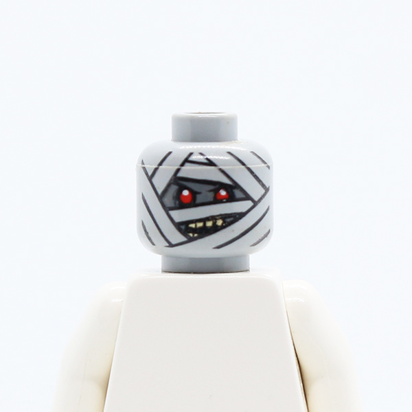 Dual Sided Alien with Mummy Face 1 Red Eye / 2 Red Eyes Pattern