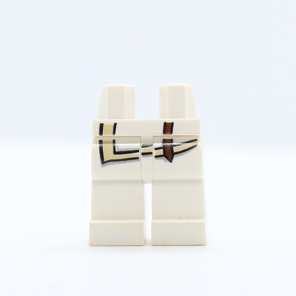 Hips and Legs with Tan Shirt Edge and Brown Strap Pattern